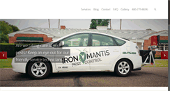 Desktop Screenshot of ironmantispest.com